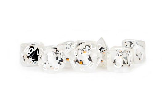 Inclusion Dice Resin: Penguin