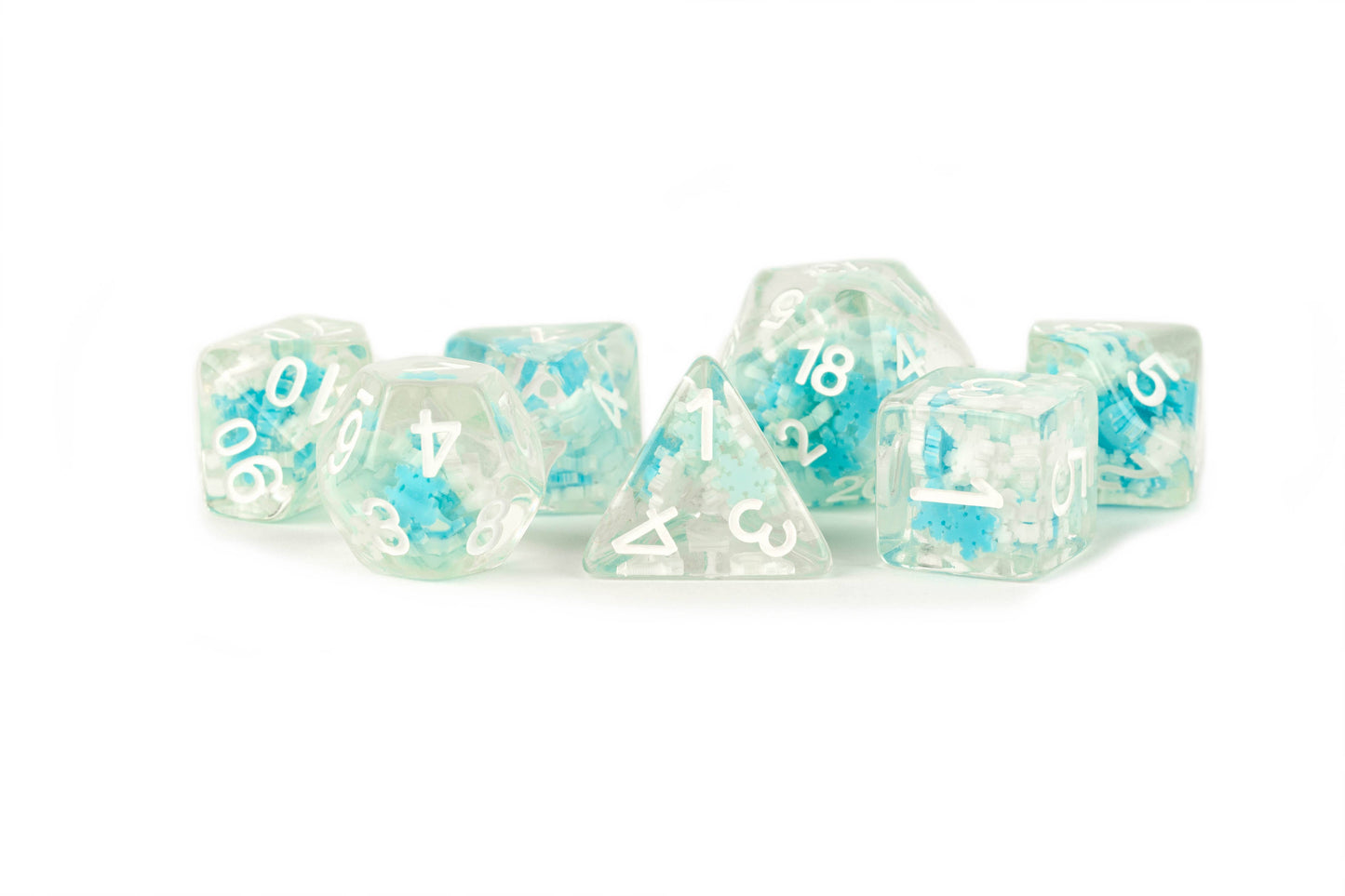Inclusion Dice Resin: Snowflake