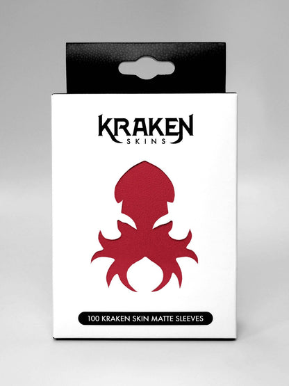 Kraken Skins Crimson Red Matte Sleeves
