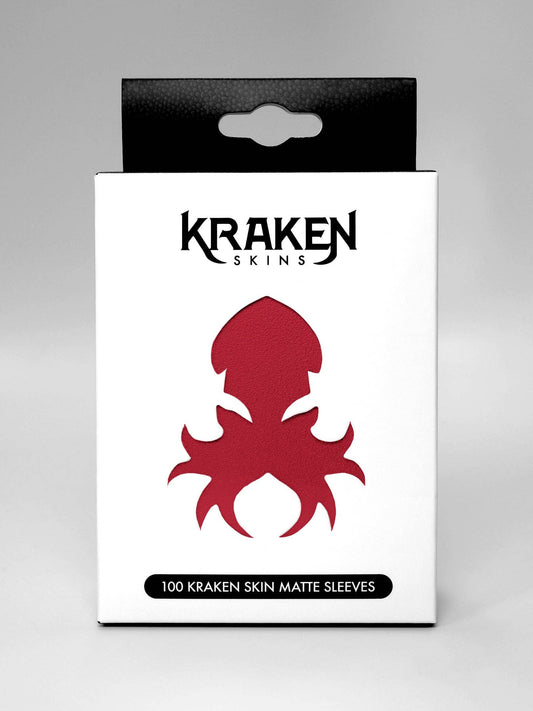Kraken Skins Crimson Red Matte Sleeves