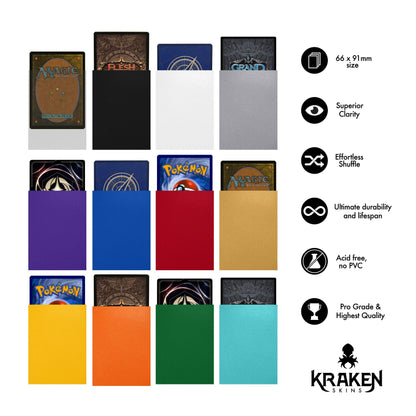 Kraken Skins Azure Matte Sleeves
