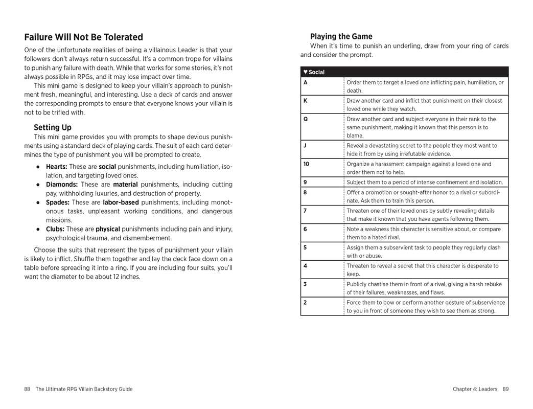 Ultimate RPG Villain Backstory Guide by James D’Amato: Paperback; 256 pages / English