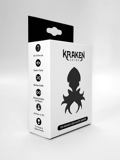 Kraken Skins Obsidian Black Matte Sleeves